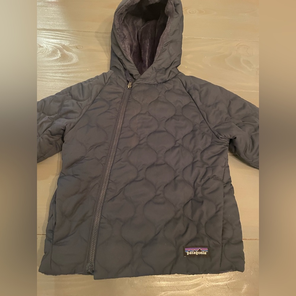 Toddler girls Patagonia coat.